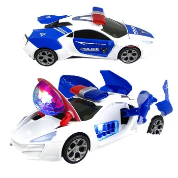 Електрическа деформация на Интерактивни кола играчки за момчета танцуват въртящи се разнообразни играчки за деца, Детски автомобил за Коледни подаръци за рожден ден
