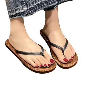36-41 размер обувки на ЕС, леки дамски чехли с отворени пръсти, плажни ежедневни дамски чехли, дамски сандали за лятото