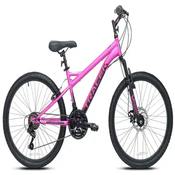 Планински велосипед Tracer за момичета, розов за колоезденето