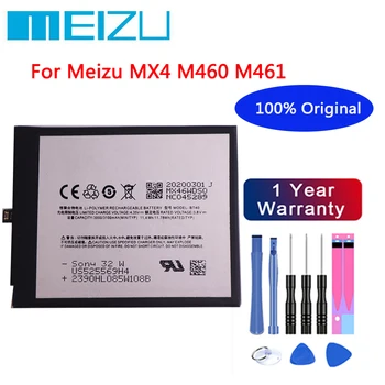 Нов висок Клас Meizu 100% Оригинална Батерия За Meizu MX4 M460 M461 BT40 3100mAh батерия за мобилни телефони В наличност + Инструменти