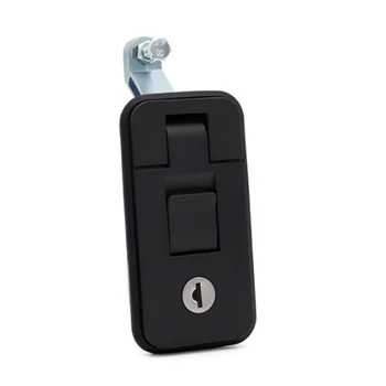 Система за заключване на вратите на микробуса, превозни компресори, монтиране на багажник на колата, лесно за инсталиране заключване на колата (черен)