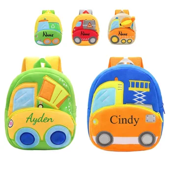 Персонални мультяшная сладко чанта за деца, мини-раница с плодове, автомобили, домашни любимци, начална раница, училищна чанта за момиче и момче 2-6 години