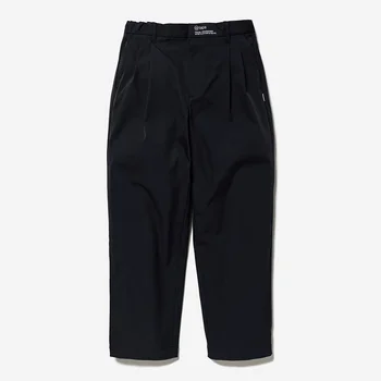 WTAPS, летни леки фини мъжки панталони в стил Уестърн с двойна складкой, свободни и удобни обикновена ежедневни панталони