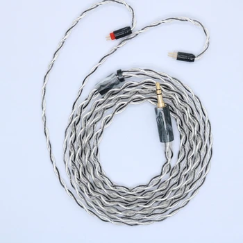 XINHS 4-жилен кабел за обновяване на слушалки, от чисто сребро PRO Mix Graphene за MOONDROP Sennheiser IE900 IE600 IE300 MMCX