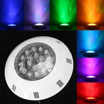 7 цвята 24 На 18 W LED RGB подводен басейн Ярка подсветка /дистанционно управление