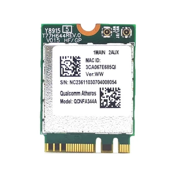 896F QCNFA344A Двухдиапазонная мрежова карта Gigabit безжична връзка 5 Gbit/s, 802.11n AC 4.1, който е съвместим с Bluetooth Адаптер NGFF-M2 WWAN WiFi