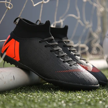 Качествена нескользящая футболни обувки за футзала в насипно състояние Футболни обувки Меси Sociaty Chuteira Campo футболни Обувки, спортни дамски маратонки TF/AG