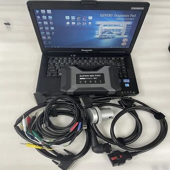 Безжична диагностичен инструмент Super MB Pro M6 Star със софтуер за лаптоп V2021.12 CF-53 As C4C5C6
