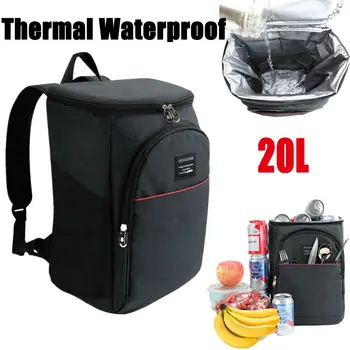 Голям водоустойчив сгъсти походный термосумка, чанта за пикник с лед, чанта-хладилник, чанти за обяд