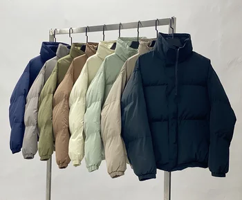 2023 Зимни стоки от първа необходимост, 10 цвята, женски, мъжки якета негабаритная яке с памучна подплата на Палтото Топло яке от полиэстеровой тафта
