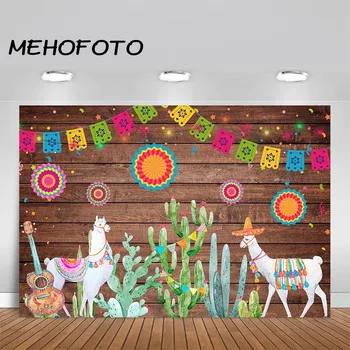 На фона на темата мексиканска фиеста, лятно украса за парти в чест на рождения ден на Синко Де Майо, кактус, Мексикански фон за снимки