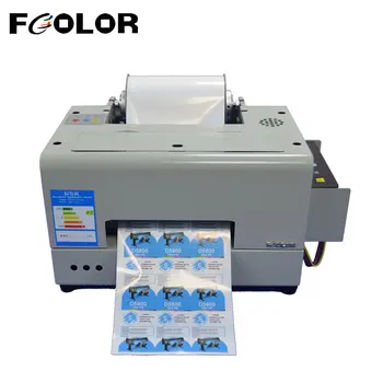 Принтер за етикети с Цветни Стикери на Fcolor A4 Roll Mini за Дрехи, Книжен Печатна Машина за Этикетирования Хранителни Бутилки Домашна Рекламна Компания
