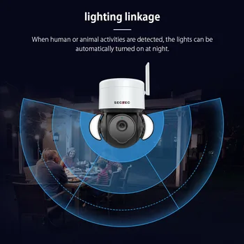 500 W за Нощно Виждане с Висока разделителна способност на HRISTO Courtyard Топка Machine WiFi Интелигентна Камера за наблюдение