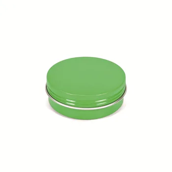 60 г зелен празна кръгла алуминиева кутия за метални консервени кутии козметичен крем САМ многократно използване на банката чай Алуминиев Гърне