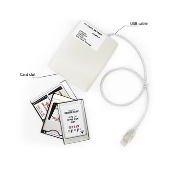 SZBJ 68-пинови Четец на карти Micro Adapter USB2.0 Пластмасов Четец на карти PCMCIA Мултифункционален Четец на карти