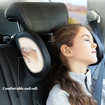 Възглавница за главата с останалите автомобилни седалки, регулируема възглавница за подкрепа на главата, U-образна възглавница за интериора на колата, пътна възглавница за сън за деца и възрастни