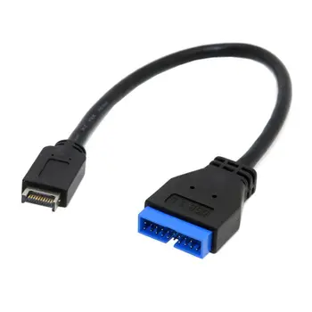 USB конектор 3.1 на предния панел на удлинительному кабел USB 3.0 20Pin за дънната платка ASUS 20 см