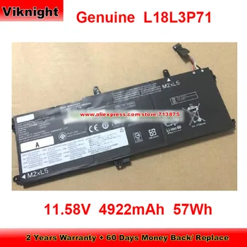 Истински Батерия SB10K97649 L18L3P71 за лаптоп Lenovo 02DL011 L18C3P71 L18M3P71 L18S3P71 11,58 V 4922 mAh 57Wh