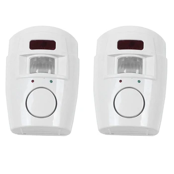 2X Домашни алармени системи Безжичен детектор + 4X дистанционно управление Инфрачервен Pir датчик за движение безжичен монитор аларма