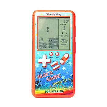 Новата игрова конзола в ретро стил с голям екран 9999 1, детска игрална конзола, пъзел захранва от 2 батерии тип АА, забавен детски подарък