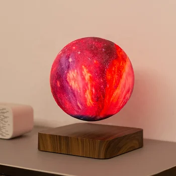 Потребителски размер 14 инча, сензорен маса за спални, настолна led лампа, нощна светлина, детска 3D левитирующая плаващ Луната, звездна лампа