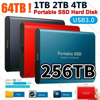 1 TB И 2 TB SSD Портативен Външен USB 3.1 Type-C SSD Външен Твърд Диск, Флаш Памет 8 TB 256 TB Твърди Дискове 외장하드 за Лаптоп /PC/ps4