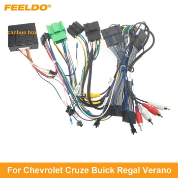 FEELDO Авто аудио 16PIN захранващ кабел за Android адаптер с предавателна Canbus за окабеляването на Chevrolet Cruze Buick Regal Verano