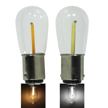 2X Лампада Led Лампа с нажежаема жичка Малка от 1 W Прожектор B15 12 В 24 В 110-220 Свещ В Домашна Лампа Мини Едисон Вътрешна Лампа 12-24 Волта B15D