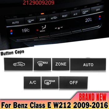 7 бр. табло A/C Бутон за Включване Шапки ABS Пластмаса Замяна За Mercedes Benz За W212 2009-2016 База Автомобилни Аксесоари