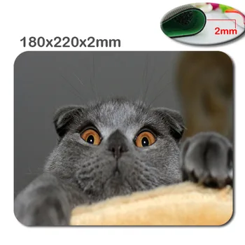 Котка под мат противоскользящий геймърска подложка за мишка, размер на печат 220 * 180 * 2 mm височина на мека гумена детска мишката с ръцете си готин подложка за мишка