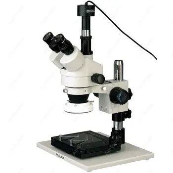 Инспекцията увеличение на микроскопа-AmScope доставя 3,5 X-90X на инспекцията увеличение на микроскопа с цифрова камера 8MP