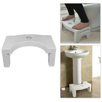  Столче за баня, сгъваем стол за тоалетна, за многократна употреба многофункционален стол за тоалетна за деца, възрастни, възрастни хора, мъже, жени