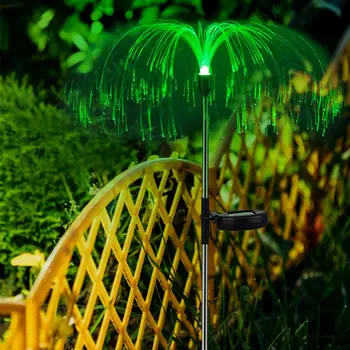 Слънчева лампа във формата на медузи, водоустойчив коледни светлини на открито за украса на градината, вътрешен двор, огнище, на пешеходна пътека, фойерверки, светлина