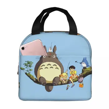 Чанта за обяд My Neighbor Totoro изолирани Преносими чанти-хладилници Studio Ghibli Thermal Чанта за пикник със студена храна за жените и децата