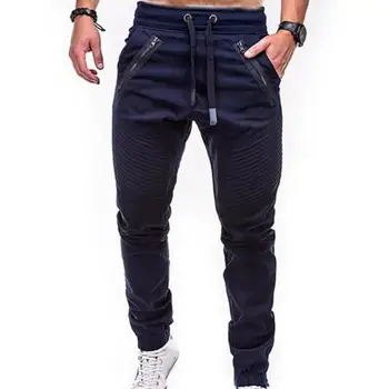 2023 Нови мъжки модерни панталони на дантела с джоб с цип на съвсем малък, спортни панталони, директна доставка