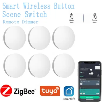 Sasha Zigbee Smart Button дистанционно управление Smart Scene Switch безжично дистанционно управление умен дом с устройства Алекса Google Home