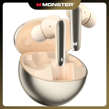 Monster от N-Lite 203 AirLinks, безжична Bluetooth слушалка, шумоизоляционная музикални слушалки, слот за слушалки