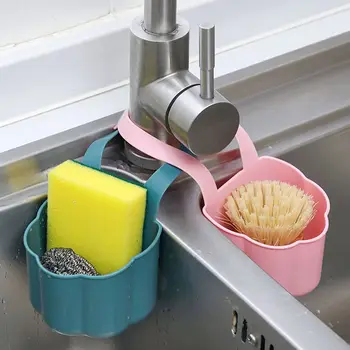 Поставка за източване на кухненски мивки, държач за гъба за сапун, подвесная кошница за съхранение в банята, регулируем държач за батерия, кухненски принадлежности