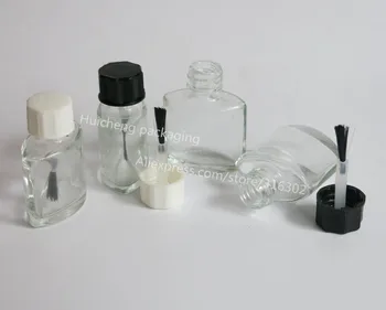 30x5 мл Празен флакон за лак за нокти и малък пискюл е Контейнер за дизайн на ноктите Малки /празни стъклени бутилки