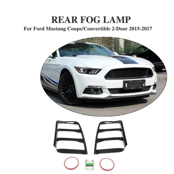 2 бр./компл. Фенер Задната Броня от Въглеродни влакна, Капаци на Задните Светлини, Защитни Шапки, Подходящи и за Ford Mustang Coupe/кабрио, 2 врати, 2015-2017
