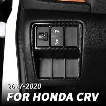 Рамка превключвател фарове за Honda CRV 2017 2018 2019 2020 2021, централен бутон за управление, декоративна стикер, модификация