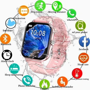 2022 смарт часовници с пълен сензорен контрол Bluetooth за да отговорите на повикване, водоустойчиви дамски фитнес-тракери с сърдечния ритъм за Android, мъжки смарт часовници Xiaomi