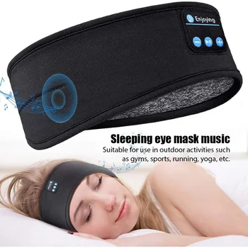 Bluetooth Слушалки За Сън Маска За очи Слушалки За Сън Bluetooth лента за глава Меки Еластични и Удобни Безжични Музикални Слушалки