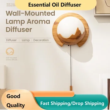 Новият Стенен Лампа Aroma Diffuser USB Aromatherapy Diffuser Night Light с Дистанционно Управление
