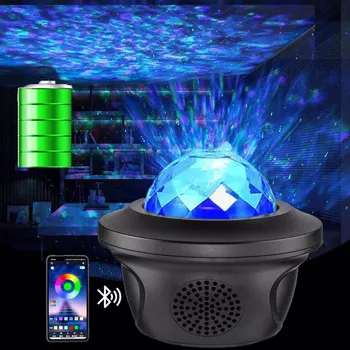 Звукова осветяване Вградена лампа USB зареждане Безжично управление на Bluetooth Променлив цвят на Домашно парти