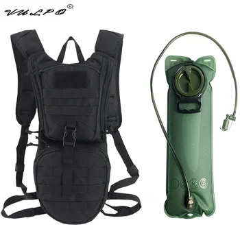 VULPO Тактически тренировъчен раница за туризъм на открито, каране на велосипеди, чанти за хидратация, военен спортен раница Molle, чанта за вода