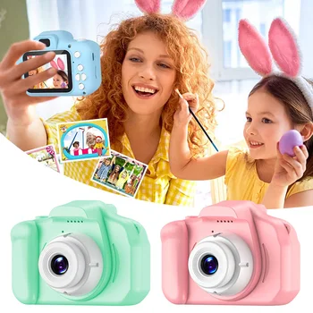 Детска камера 1080P HD видео, детска дигитална камера, 2-инчов цветен дисплей, мини-детска помещение, детска играчка за снимане на открито