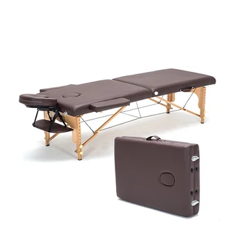 Професионални преносими маси за спа център-масаж, сгъваема, с чанта за пренасяне, мебели за интериора, дървена сгъваема легло, маса за масажи, красота