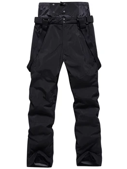 Дамски водоустойчив мъжки ски панталони с руното облицовка, улични пешеходни панталони, топло изолирана туристически ски панталони