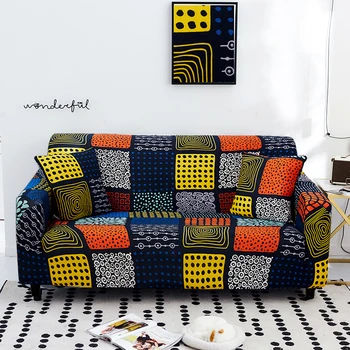 1/2/3/4-местен калъф за дивана с цветен модел, калъфи за мека мебел за всекидневната, еластичен еластичен калъф, секционни калъфи за ъглови дивани